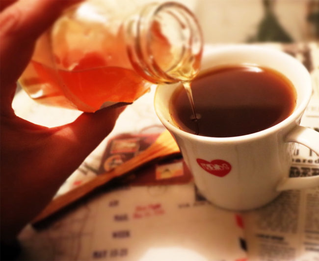 miel con café